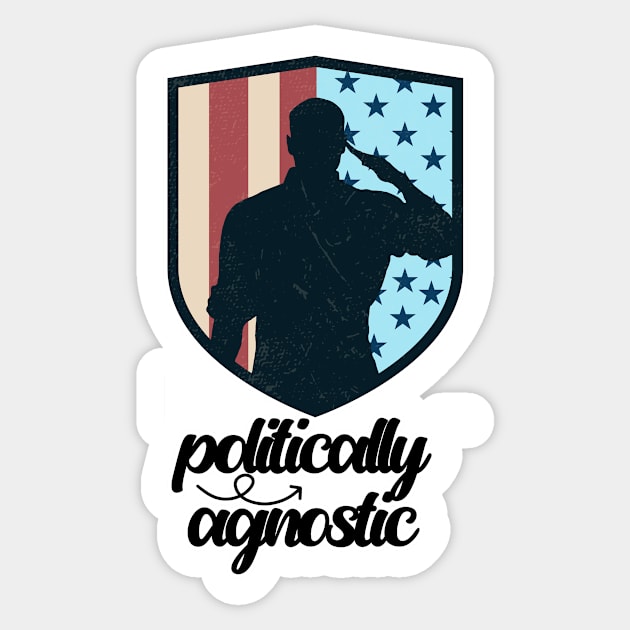 Politically Agnostic Sticker by nextneveldesign